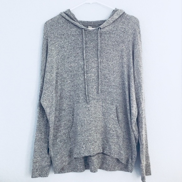soft grey hoodie